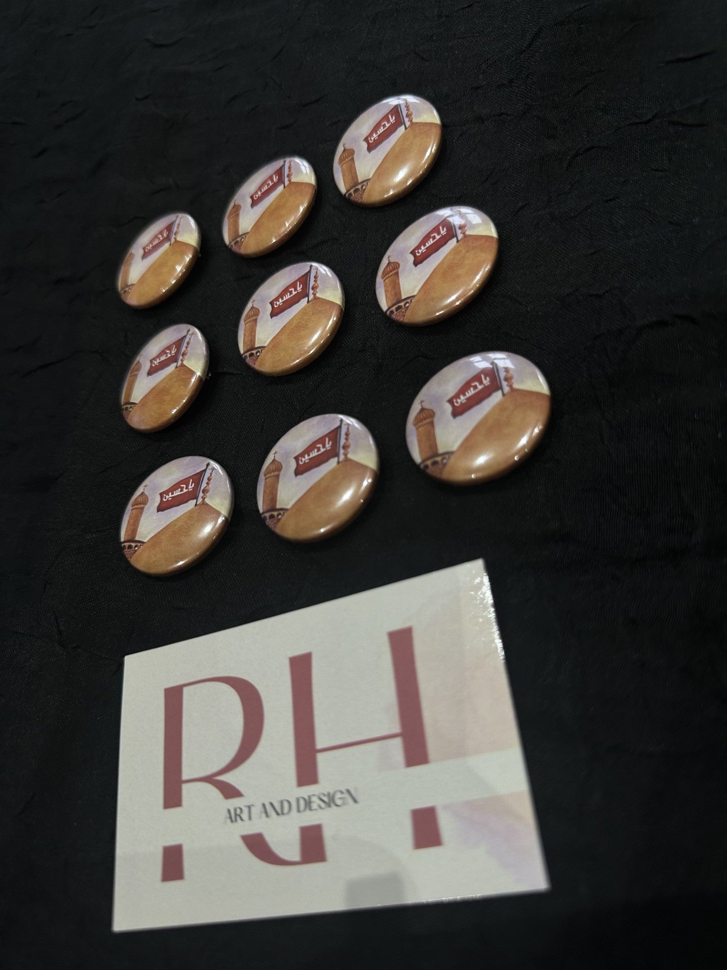 Golden Dome Button Badges