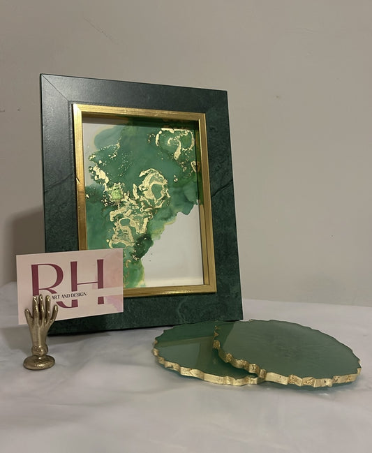 Green and Gold Resin Collection