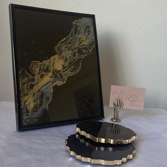 Black and Gold Resin Collection